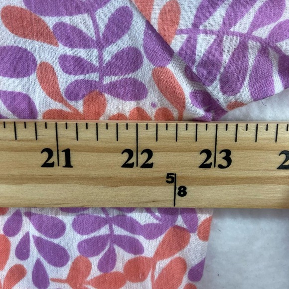 Garnet Hill Fern Print Playa Caftan Top Sz 18 Cotton - Picture 4 of 8